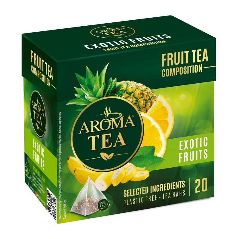 Arbata  Aroma Tea egzotinių vaisių  20*2g(40g)