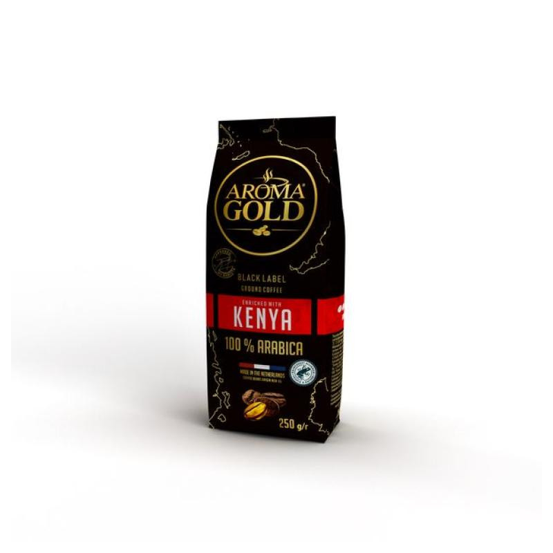 Malta kava Aroma Gold Black Label Kenya, 250g vidutiniškai skrudinta