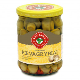 Marinuoti rinktiniai pievagrybiai 480g