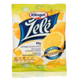 Želė citrinų skonio 80g +10...