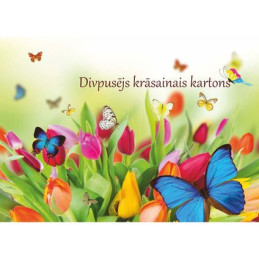 Dvipusis spalvotas kartonas...