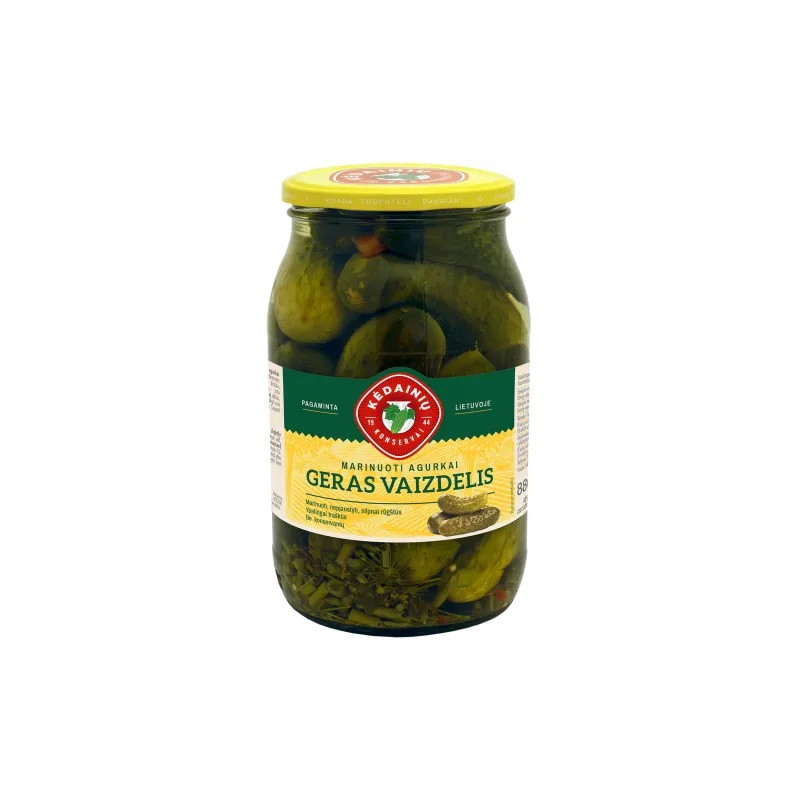Marinuoti agurkai  Geras vaizdelis  850g/440g