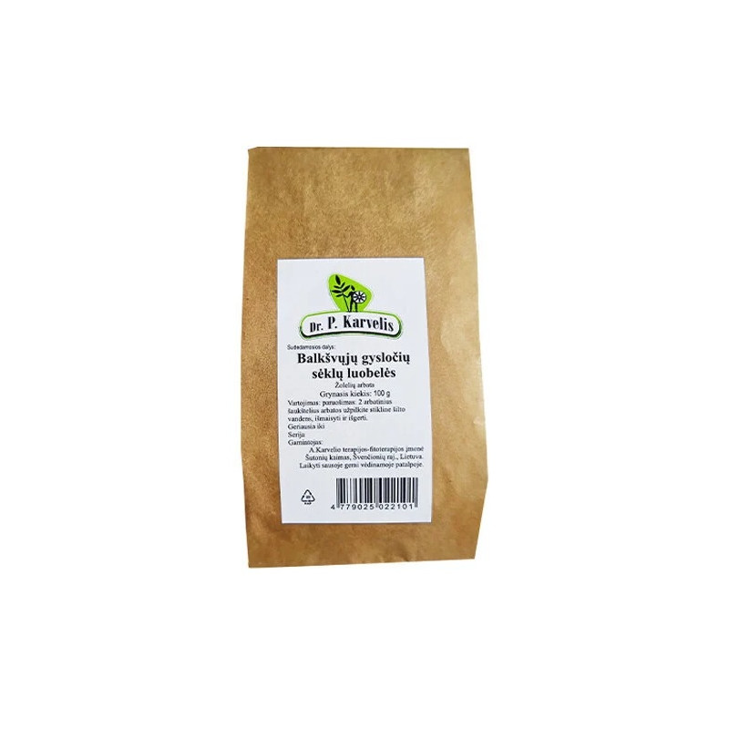 Balkšvųjų gysločių sėklų luobelės 100g Dr.P.Karvelis