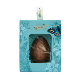 Pieninio šokolado figūra  Kiaušinio puselė su vaflių ir migdolų įdaru 44g