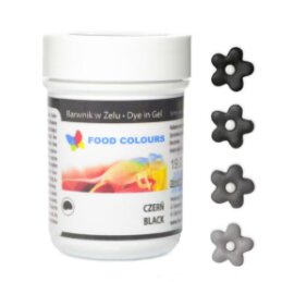 Maistiniai dažai 35g juodi, geliniai