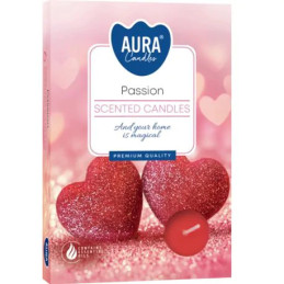 Plauk.žvakutės 6vnt Passion