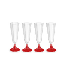 Taurės 4vnt plastikinės...