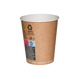 Popieriniai puodeliai rudi...