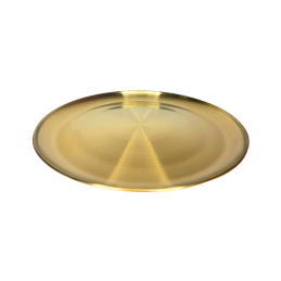 Metalinė lėkštė aukso...