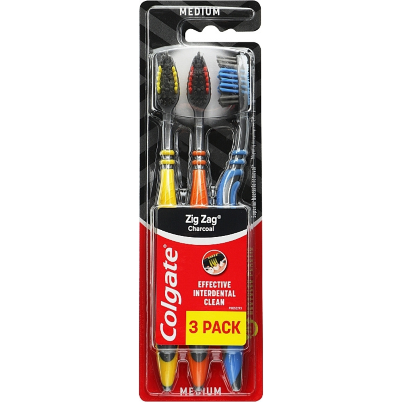 Dantų šepetėliai  Colgate Zig zag 3vnt