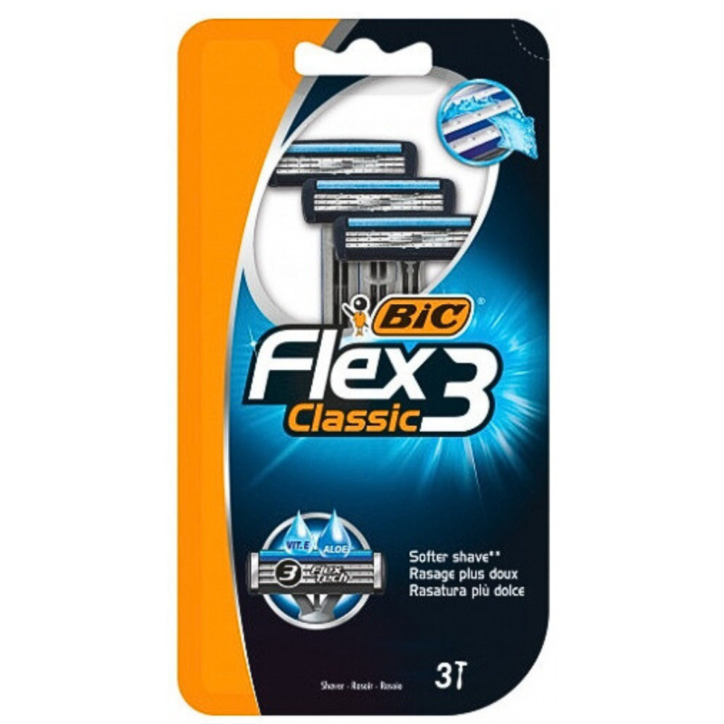 Vienkartiniai skustuvai BIC Flex 3 Classic 3vnt