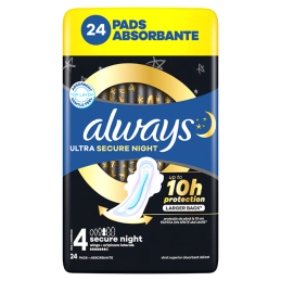 Higieniniai paketai  Always Ultra Secure Night  24vnt