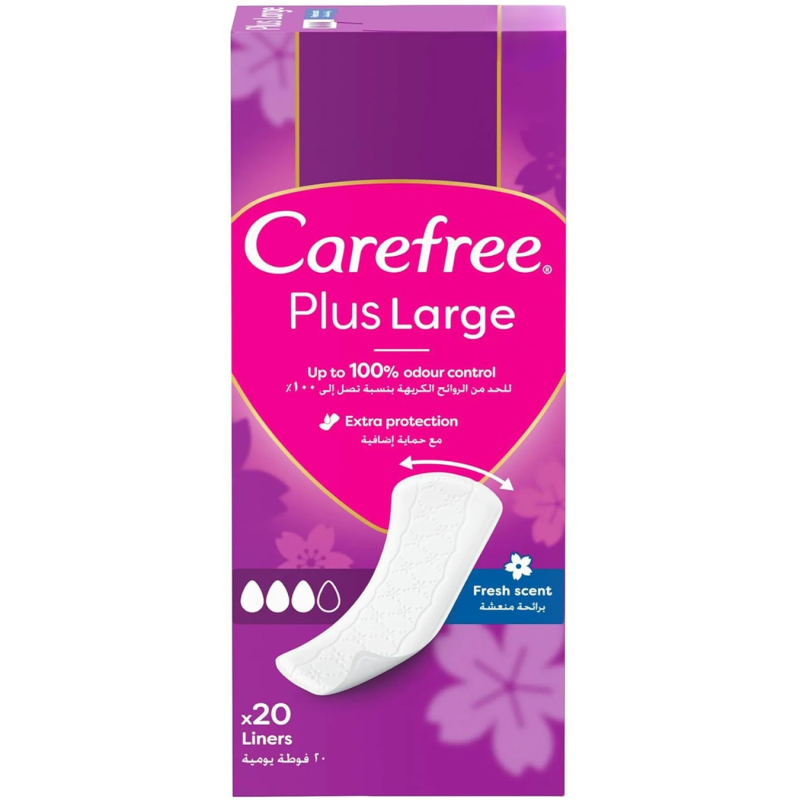 Įklotai Carefree Plius Large plus 20vnt