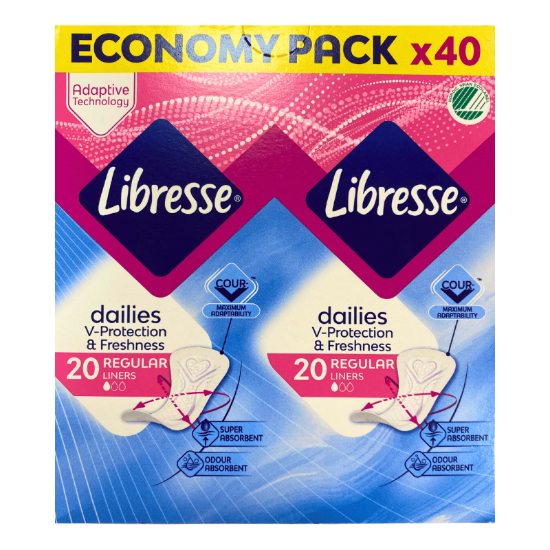 Higieniai įklotai Libresse Extra Liners 40vnt