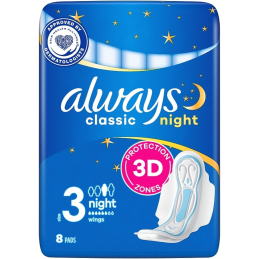 Higieniniai paketai Always Classic Night 8vnt