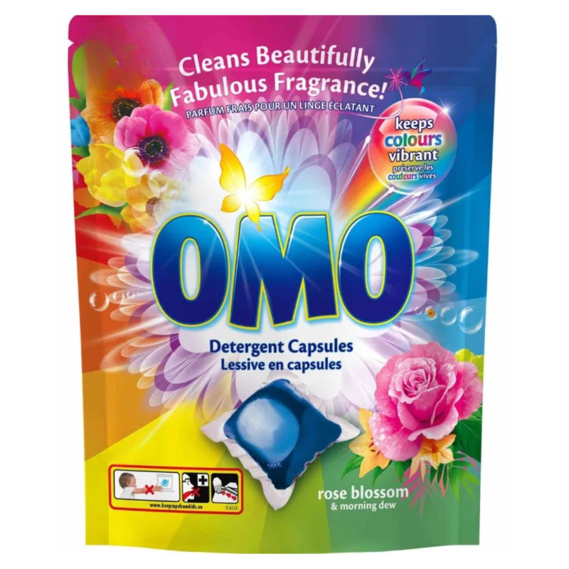 Skalbimo kapsulės  OMO  Rose blossom 17vnt