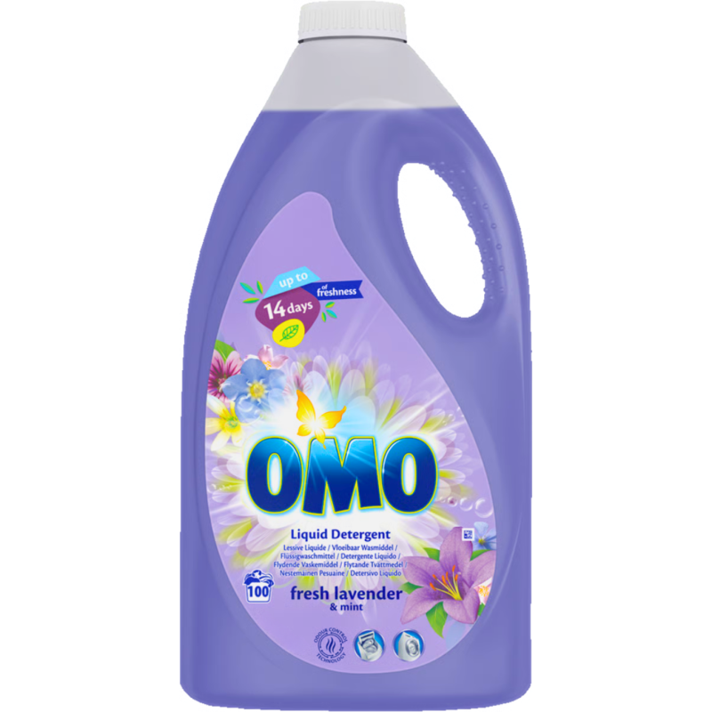 Skystas skalbiklis  OMO  fresh lavender & mint 100 skalbimų