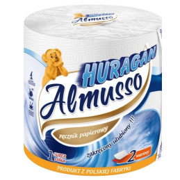 Poperinis rankšluostis  Almusso Huragan 1vnt 60m,2sluoksnių