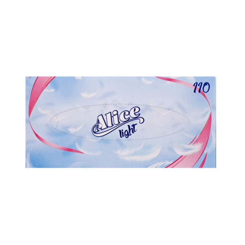 Vienkartinės servetėlės dėžutėje  Alice  110vnt 2sluoksnių