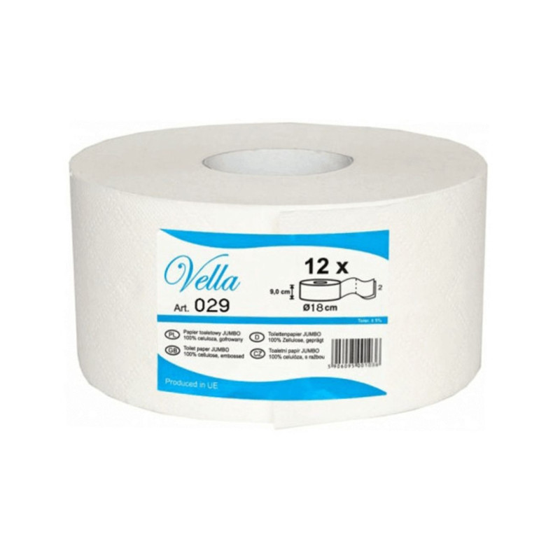 Tualetinis popierius JUMBO Vella baltas 145m