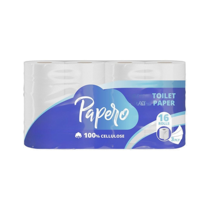 Tualetinis popierius  PAPERO  3sluoksnių 16vnt