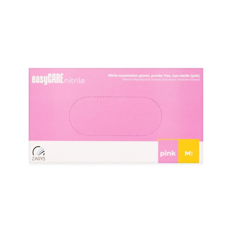 Vienkartinės pirštinės nitrilinės  Easy Care  M rožinės 100vnt
