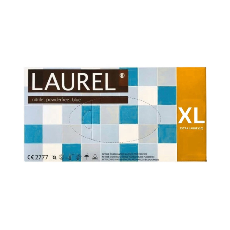 Vienkartinės nitrilinės pirštinės LAUREL  100vnt  XL