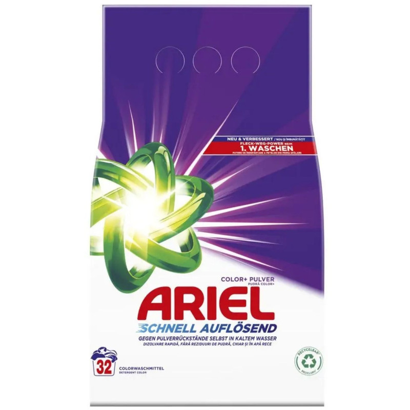 Skalbimo milteliai Ariel Color+Pulver 32W 1.92kg