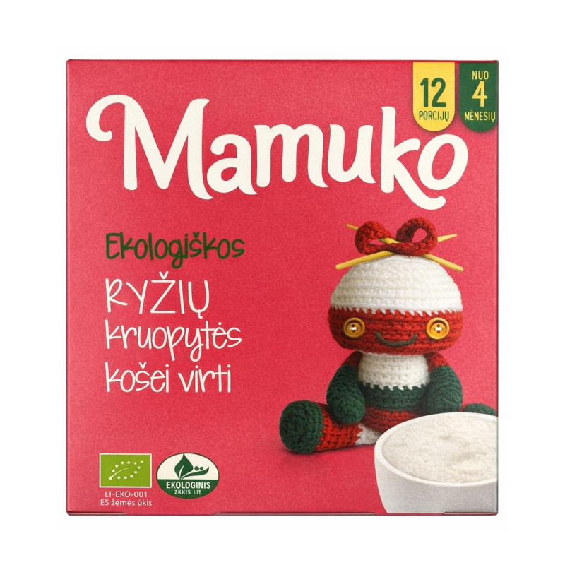 Ekologiška  Mamuko  ryžių košė nuo 4mėn. 240g
