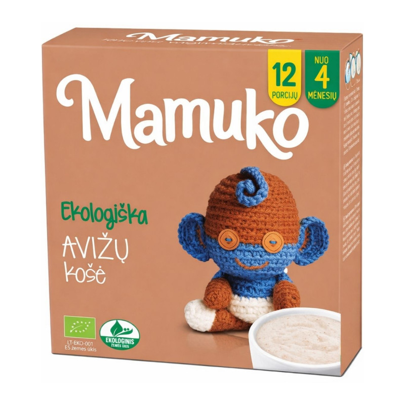 Ekologiška  Mamuko  avižų košė nuo 4mėn. 240g