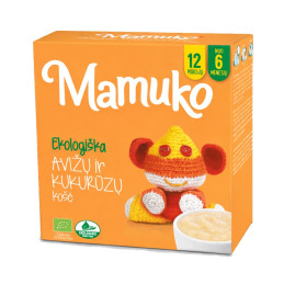 Ekologiška  Mamuko  avižų ir kukurūzų košė nuo 6mėn. 240g