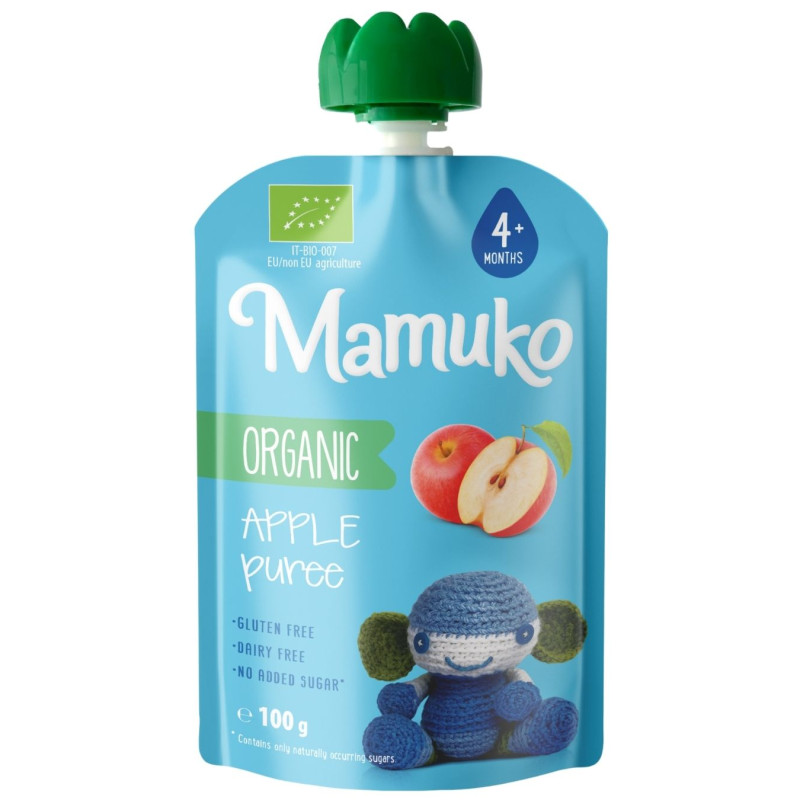 Ekologiška tyrelė  Mamuko  obuolių nuo 4mėn. 100g