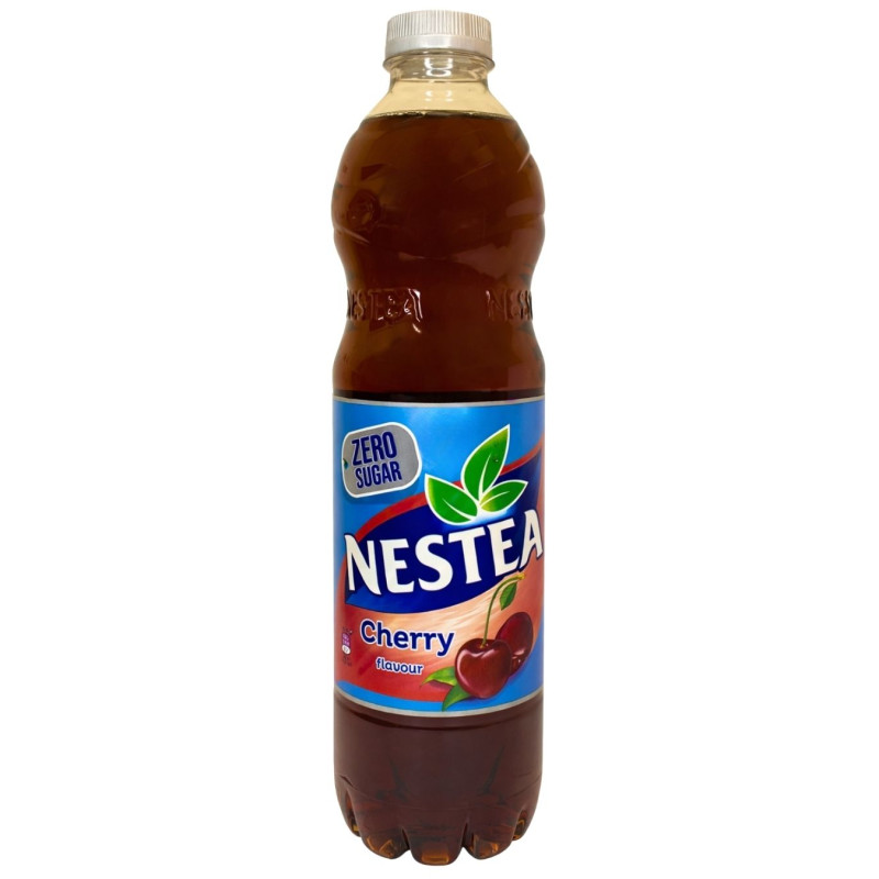 Negazuotas vyšnių skonio gaivusis gėrimas   Nestea  su juodosios arbatos ekstraktu 1,5l