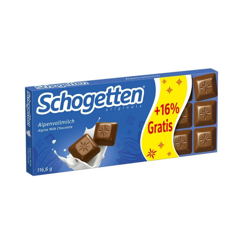 Pieninis šokoladas SCHOGETTEN  Alpine milk 116,6g