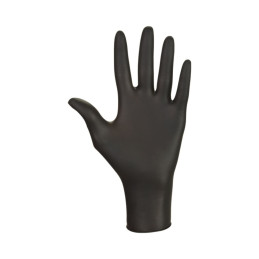 Vienkartinės pirštinės nitrilinės  Master Glove  XL juodos 50porų