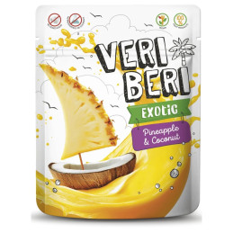Vaisių juostelės  Veri Beri  ananasų ir kokosų skonio, 50g