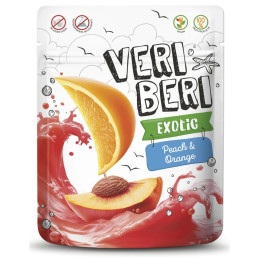 Vaisių juostelės  Veri Beri  persikų ir apelsinų skonio, 50g