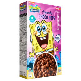 Sausi pusryčiai  Sponge Bob Choco Pops  375g kakaviniai rutuliukai