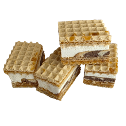 Sluoksniuoti vafliai KARVUTĖS skonio