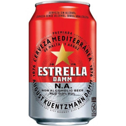 Nealkoholinis alus  Estrella Damm  0,0%, 0.33l skarda