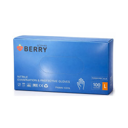 Pirštinės nitrilinės  Berry  L, 100vnt