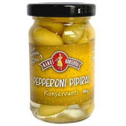 Konservuoti Pepperoni pipirai  Mamos konservai  100g