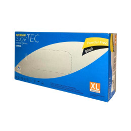 Vienkartinės nitrilinės pirštinės GlovTec juodos XL 50porų