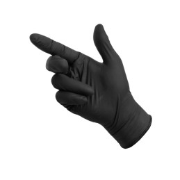 Vienkartinės nitrilinės pirštinės GlovTec juodos XL 50porų