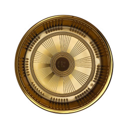 Plastikinis padėklas su dangčiu 1vnt užkandžiams JY-82110