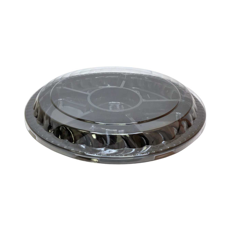 Plastikinis padėklas su dangčiu 1vnt  32 cm