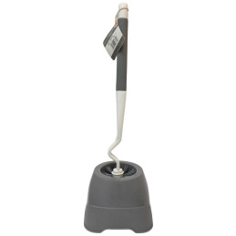 WC šepetys su dėklu plastikinis