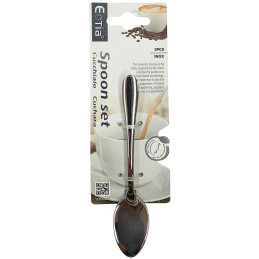 Arbatiniai šaukšteliai nerūdijančio plieno 3vnt