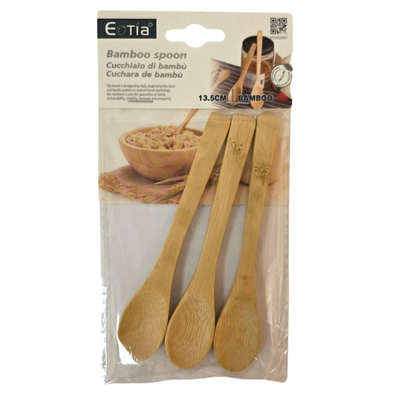 Mediniai šaukšteliai 3vnt