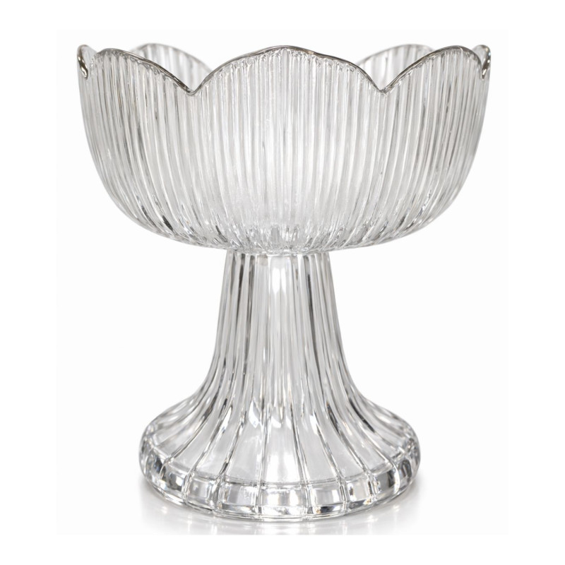 Stiklinis serviravimo indas ant kojelės 1 vnt